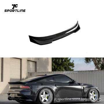 Custom Prepreg Dry Carbon Fiber Rear Spoiler for Nissan Z 400Z RZ34 2023